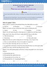 Đề thi giữa kì 1 Sinh 10 Cánh diều - Đề số 4